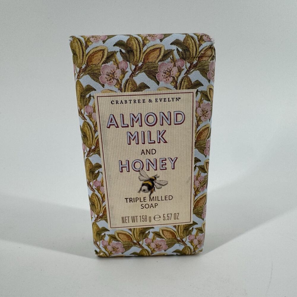 Crabtree & Evelyn ALMOND MILK & HONEY Triple Milled Soap 5.6 oz New Old Stock